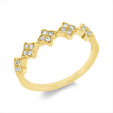 Ring 14 kt GG, 20 Brill. 0,14 ct, TW-si