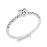 Ring 14 kt WG, 21 Brill. 0,20 ct, TW-si