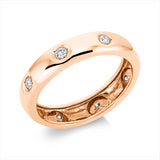 Ring 14 kt RG, 8 Brill. 0,24 ct, I-pi