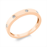 Ring 18 kt RG, 4 Brill. 0,07 ct, I-si