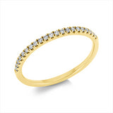 Ring 18 kt GG, 21 Brill. 0,14 ct, I-si