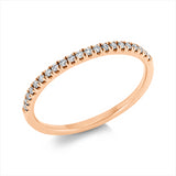 Ring 18 kt RG, 21 Brill. 0,14 ct, I-si