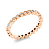 Ring 18 kt RG, 19 Brill. 0,15 ct, TW-si
