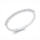Ring 18 kt WG, 14 Brill. 0,15 ct, TW-si