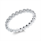 Ring 18 kt WG, 20 Brill. 0,41 ct, TW-si