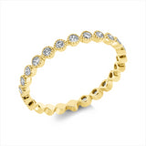 Ring 18 kt GG, 20 Brill. 0,46 ct, I-si