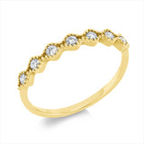 Ring 18 kt GG, 7 Brill. 0,17 ct, I-pi
