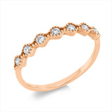 Ring 18 kt RG, 7 Brill. 0,18 ct, I-pi