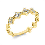 Ring 18 kt GG, 5 Brill. 0,02 ct, I-si, 20 Brill. 0,31 ct, I-si