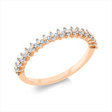 Ring 18 kt RG, 53 Brill. 0,27 ct, TW-si