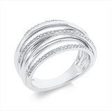 Ring 14 kt WG, 72 Dia. 0,27 ct, TW-pi