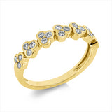 Ring 18 kt GG, 21 Brill. 0,48 ct, TW-si