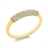 Ring 18 kt GG, 25 Brill. 0,43 ct, TW-si