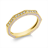 Ring 14 kt GG, 16 Brill. 0,23 ct, TW-pi