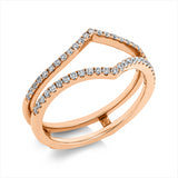 Ring 18 kt RG, 50 Brill. 0,31 ct, TW-si