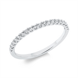 Ring 18 kt WG, 19 Brill. 0,25 ct, TW-si