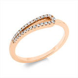 Ring 18 kt RG, 29 Brill. 0,14 ct, F-vsi