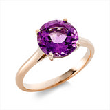 Ring 18 kt RG, 1 Amethyst 2,70 ct pink