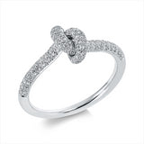 Ring 18 kt WG, 118 Brill. 0,40 ct, TW-si