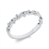 Ring 18 kt WG, 28 Brill. 0,15 ct, TW-si