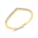 Ring 18 kt GG, 21 Brill. 0,14 ct, TW-si