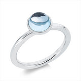 Ring 18 kt WG, 1 Topas 1,94 ct sky blue