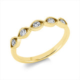 Ring 18 kt GG, 5 Brill. 0,28 ct, TW-si
