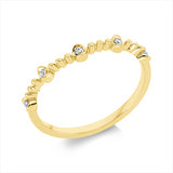 Ring 18 kt GG, 5 Brill. 0,06 ct, TW-si