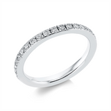 Ring 14 kt WG, 34 Brill. 0,62 ct, TW-si
