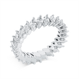 Ring 18 kt WG, 25 Nav. 3,13 ct, TW-si