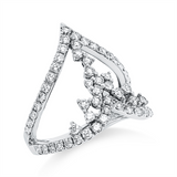 Ring 18 kt WG, 61 Brill. 1,10 ct, TW-vsi