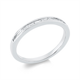 Ring 18 kt WG, 10 Bag. 0,23 ct, TW-si