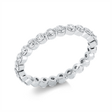Ring 18 kt WG, 24 Brill. 1,24 ct, TW-si