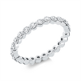 Ring 18 kt WG, 25 Brill. 1,12 ct, TW-si