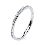 Ring 14 kt WG, 63 Brill. 0,23 ct, TW-si