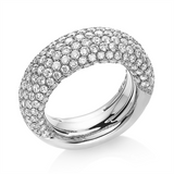 Ring 18 kt WG, 218 Brill. 3,76 ct, TW-vsi/si