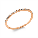 Ring 18 kt RG, 25 Brill. 0,10 ct, TW-si