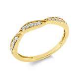 Ring 18 kt GG, 17 Brill. 0,17 ct, TW-si