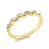 Ring 18 kt GG, 17 Brill. 0,20 ct, TW-si