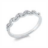 Ring 18 kt WG, 17 Brill. 0,20 ct, TW-si