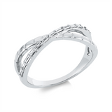 Ring 18 kt WG, 13 Bag. 0,13 ct, TW-si