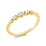 Ring 18 kt GG, 5 Brill. 0,17 ct, TW-si