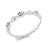 Ring 18 kt WG, 12 Brill. 0,07 ct, TW-si