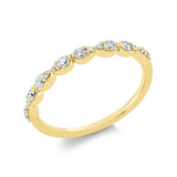 Ring 18 kt GG, 16 Brill. 0,33 ct, TW-si