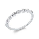Ring 18 kt WG, 16 Brill. 0,33 ct, TW-si