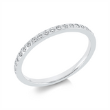 Ring 18 kt WG, 19 Brill. 0,18 ct, TW-si