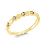 Ring 18 kt GG, 5 Brill. 0,06 ct, TW-si