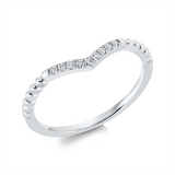 Ring 18 kt WG, 9 Brill. 0,07 ct, TW-si