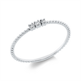 Ring 18 kt WG, 3 Brill. 0,04 ct, TW-si