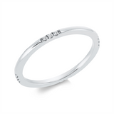 Ring 18 kt WG, 12 Brill. 0,06 ct, TW-si